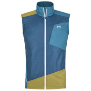 Gilet da uomo Ortovox Windbreaker Vest M blu Petrol Blue