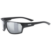 Occhiali da sole Uvex Sportstyle 233 P nero Black Mat / Polavision Litemirror Silver