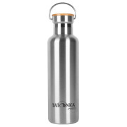 Bottiglia termica in acciaio inox Tatonka Hot + Cold Stuff Bamboo Lid 750 argento