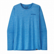 Maglietta da donna Patagonia W's L/S Cap Cool Daily Graphic Shirt - Lands blu Tree Trotter: Vessel Blue X-Dye