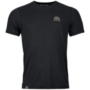 Maglietta funzionale da uomo Ortovox 120 Cool Tec Mtn Stripe nero Black Raven