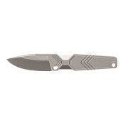 Coltello TB OUTDOOR Monobloc Knife Impact 127 Stainless Steel argento