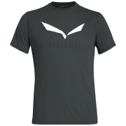 Maglietta da uomo Salewa Solidlogo Dri-Rel M S/S Tee grigio/bianco bungee cord melange