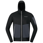 Felpa funzionale da uomo Norrona falketind warm2 stretch Hood nero Caviar Black