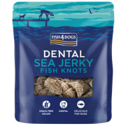 Snack per cani Fish4Dogs Dental Sea Jerky Fish Knots 100g