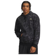 Felpa da uomo Under Armour UA Rival Flc Prtd Hoodie nero Black