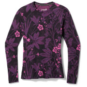 Maglietta sportiva da donna Smartwool W Classic Thermal Merino BL Crew Boxed viola Purple Iris Floral