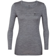 Maglietta da donna Icebreaker Women`s Tech Lite LS Low Crewe grigio GritstoneHthr