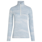 Maglietta sportiva da donna Icebreaker Women M 260 Tech Vertex LS HZ Chillwave blu/bianco Snow/Zincblue/J