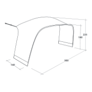 Annesso alla tenda Outwell Wakefield M Tent Connector