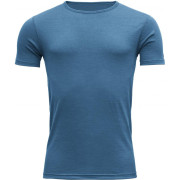 Maglietta da uomo Devold Breeze Man T-Shirt short sleeve blu BlueMelange