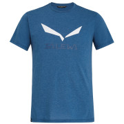 Maglietta da uomo Salewa Solidlogo Dri-Rel M S/S Tee blu 8968 poseidon melange