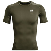 Maglietta funzionale da uomo Under Armour HG Armour Comp SS verde scuro MarineODGreen/White