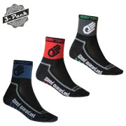 Calze Sensor 3-Pack Race Lite Hand nero black, red, blue