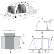 Tenda per minibus Outwell Wolfburg 380 Air