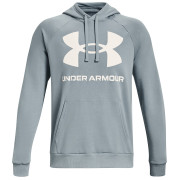 Felpa da uomo Under Armour Rival Fleece Big Logo HD blu/bianco Harbor Blue / / Onyx White