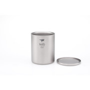 Tazza termica Keith Titanium Double-Wall Tit. Mug 450 ml argento