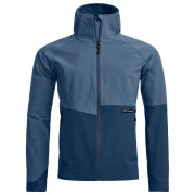 Giacca softshell da uomo Ortovox Venet Softshell Hooded Jacket blu Light Nunatak