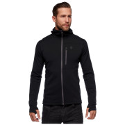 Felpa funzionale da uomo Black Diamond Coefficient Fleece Hoody nero Black