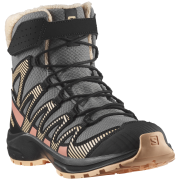 Stivali invernali per bambini Salomon Xa Pro V8 Winter Waterproof grigio Pewter / Black / Peach Fuzz