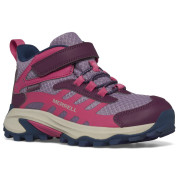 Scarpe da bambino Merrell Moab Speed 2 Mid A/C Wtpf rosa/porpora berry