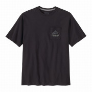 Maglietta da uomo Patagonia M's Chouinard Crest Pocket Responsibili-Tee nero Ink Black