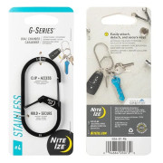 Moschettone ausiliario Nite Ize G-series #2 nero Černá