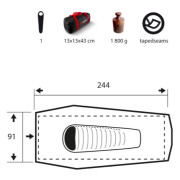Tenda da trekking Trimm Solo Sand