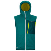 Gilet da uomo Ortovox Swisswool Piz Duan Vest M verde Pacific Green