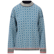 Maglione da donna Dale of Norway Langøy Fem Sweater blu/bianco Arctic Blue Offwhite