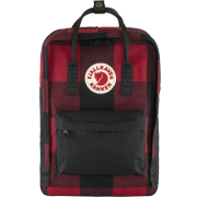 Zaino Fjällräven Kånken Re-Wool Laptop 15" nero Redblack