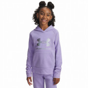 Felpa da bambino Under Armour Rival Flc Shimmer Hdy viola Purple