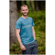 Maglietta da uomo MOOA Merino Lyolite Waves 150 Short