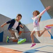 Scarpe da bambino Geox J Flexyper Fast Girl Fuchsia