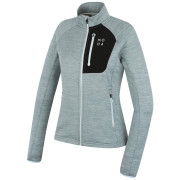 Felpa da donna MOOA Nyore Grid 220 blu aqua melange