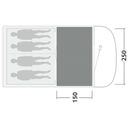 Tappeto per tenda Outwell Cozy Carpet Sky 4