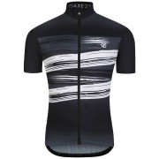 Maglia da ciclismo da uomo Dare 2b AEP Pedal S/S Jersey nero Black Tread Print