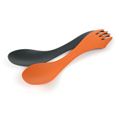 Posate Light My Fire Spork Medium 2-pack nero/arancio Rustyorange/Slatyblack