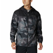 Giacca a vento da uomo Columbia Flash Challenger Novelty Windbreaker mimetico Black Mod Camo Print