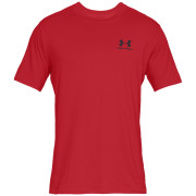 Maglietta da uomo Under Armour Sportstyle Left Chest SS rosso red