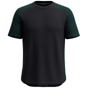 Maglietta da uomo Smartwool M Active Mesh Short Sleeve nero/verde evergreen/black