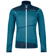 Felpa da donna Ortovox Fleece Light Jacket W blu mountain blue