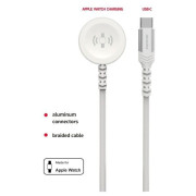 Cavo di ricarica e trasmissione Swissten Wireless charging cable 2in1 for Apple Watch + USB-C 1,2 m