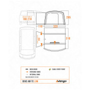 Tenda per minibus Vango Cove Air TC Low