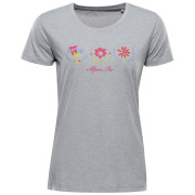 Maglietta sportiva da donna Alpine Pro Sassa grigio chiaro HIGH RISE