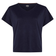 Maglietta sportiva da donna Icebreaker Women Mer 150 Lodge SS Tee blu scuro Midnight Navy