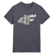 Maglietta da uomo 4F Tshirt M3132 grigio MIDDLE GREY MELANGE