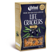 Cracker Lifefood LIFE CRACKERS Olivové RAW BIO 90 g marrone