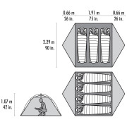 Tenda da trekking MSR Hubba Hubba LT 3P