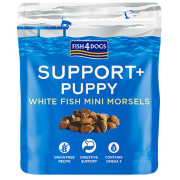 Snack per cani Fish4Dogs Puppy White Fish Morsels Digestion 150g